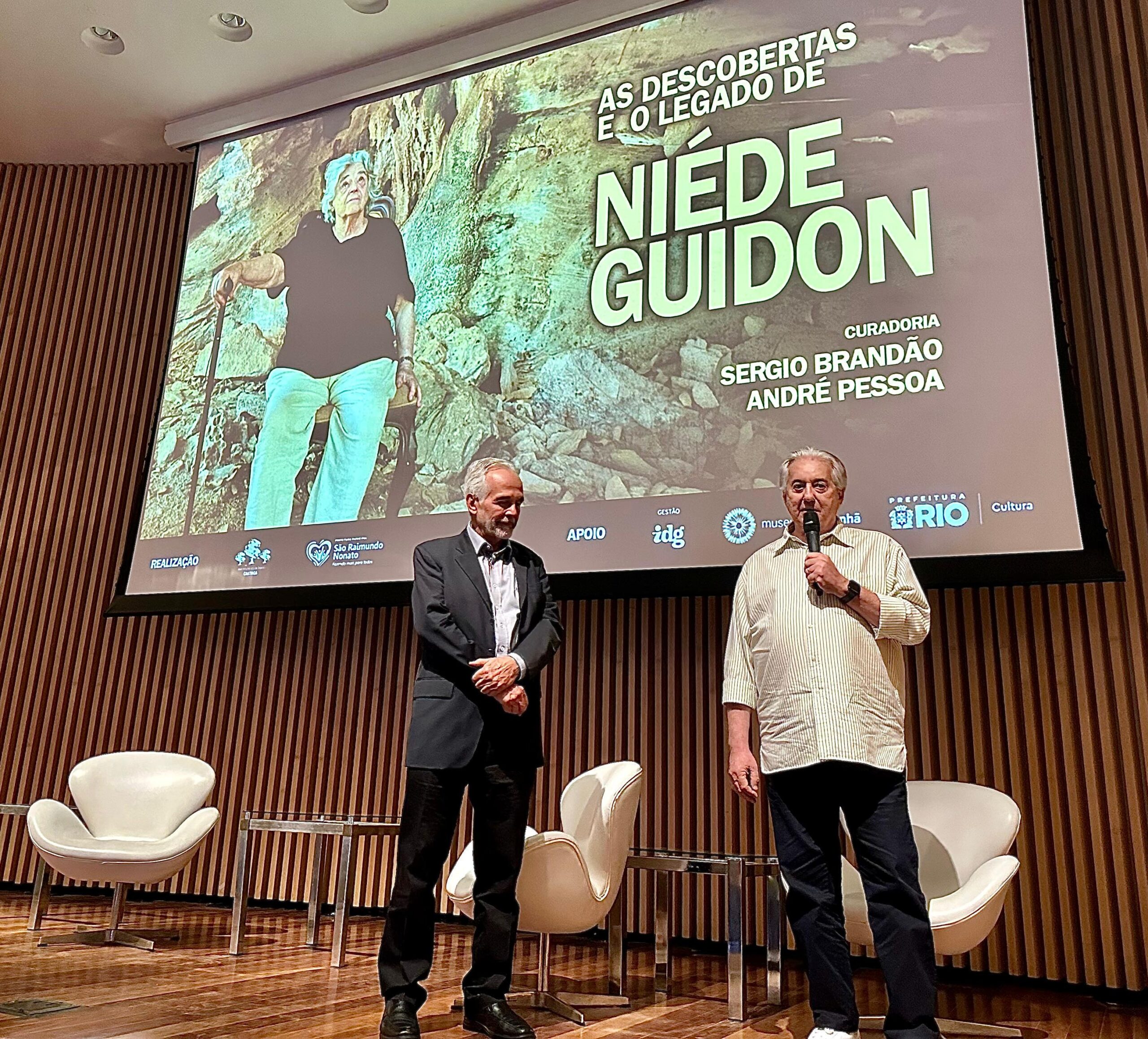 Sergio Brandão na curadoria de evento em homenagem à arqueóloga Niéde Guidon no Museu do Amanhã